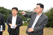 양주시, 덕계저수지 수변공원 조성사업 점검